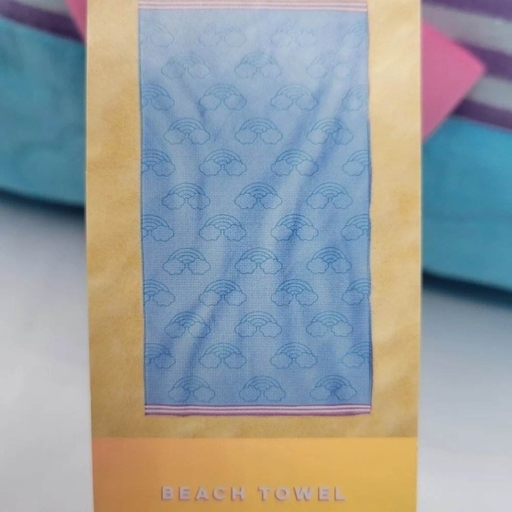 Stoney Clover Lane X Target Blue Rainbow Cloud Beach Towel